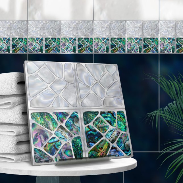 Azulejo Abalone Shell y Pearl - Collage de células N10 (Subido por el creador)