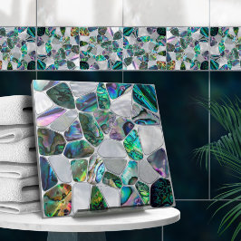 Azulejo Abalone Shell y Pearl - Collage de células N16