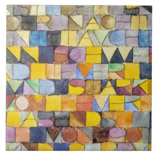 Azulejo ABC (Alfabeto), Paul Klee