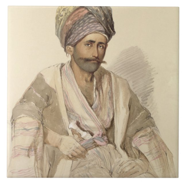 Azulejo Abdullah - Kurd de Bitlis, 1852 (Frente)