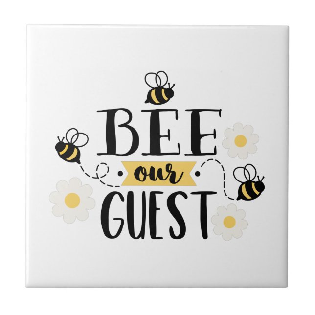 Azulejo Abeja a nuestro invitado (Frente)