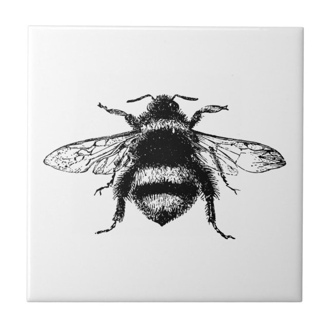 Azulejo Abeja de burbujas de época (Frente)