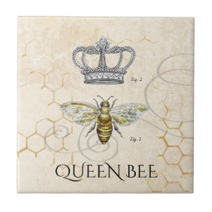 Azulejo Abeja reina