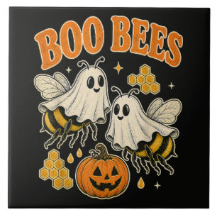 Azulejo Abejas Boo Divertidas Abeja Fantasma Chiste Lindo