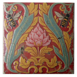 Azulejo Abejas y flores