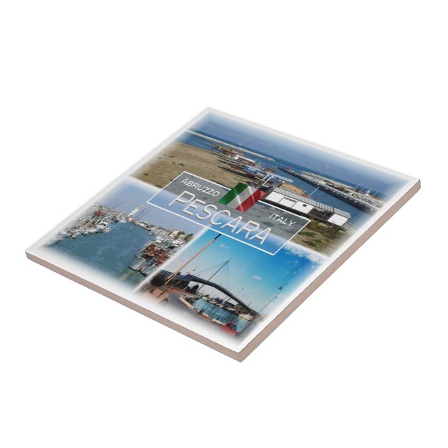 Azulejo ABR008 PESCARA, Abruzzo, Italia, (Lado)