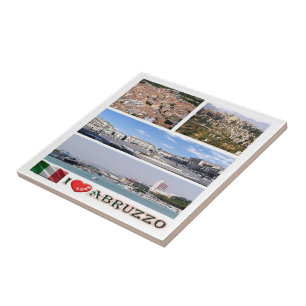Azulejo ABR009 ABRUZZO I Love, Mosaic, Italia,