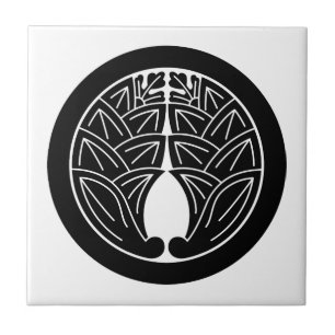 Azulejo Abrazando jengibres japoneses en círculo