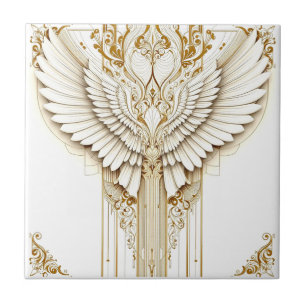 Azulejo Abrazo angélico de oro