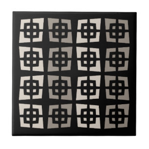 Azulejo Abstracción de Estrella Explosiva Moderno de Mitad