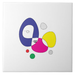 Azulejo Abstracción Face Ceramic Tile