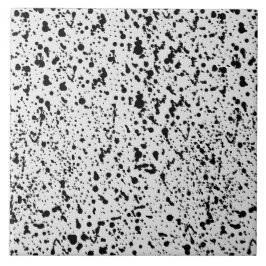 Azulejo Abstrack Black and White Dots Polka Pattern