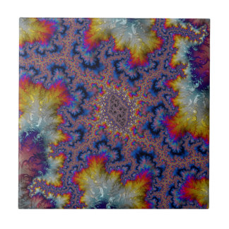 Azulejo Abstract fractal patterns and shapes. Fractal