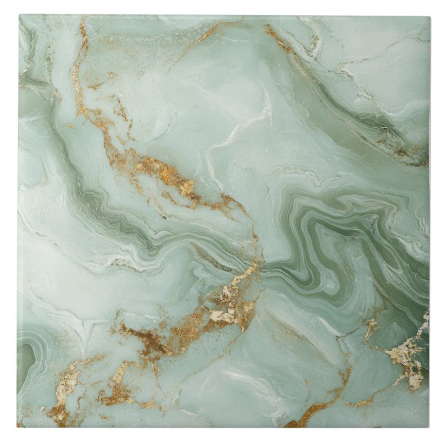 Azulejo Abstract Marble Sage Green (Frente)