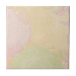 Azulejo Abstract Pastel Swirl Beige