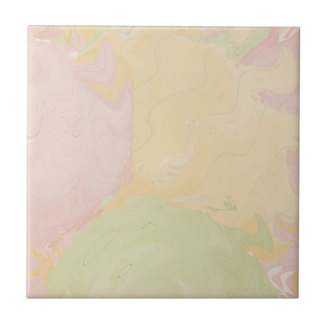 Azulejo Abstract Pastel Swirl Beige (Frente)