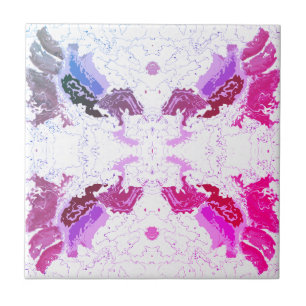Azulejo Abstract Pink and Purple