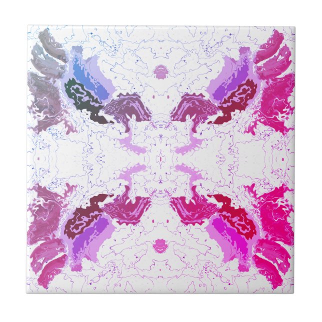 Azulejo Abstract Pink and Purple (Frente)