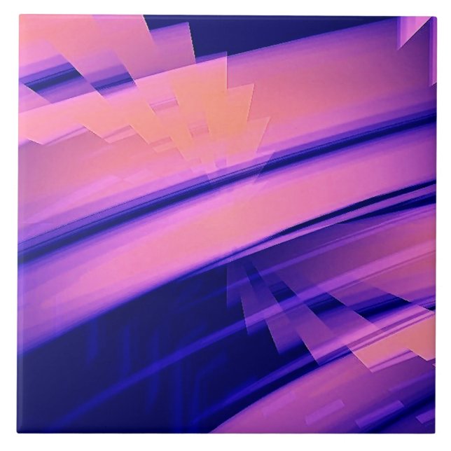 AZULEJO ABSTRACTO DE AGUA DE CAÍDA DE AGUA (Frente)