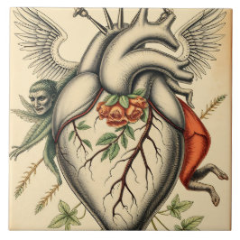 Azulejo Abstrakte Herz Illustration