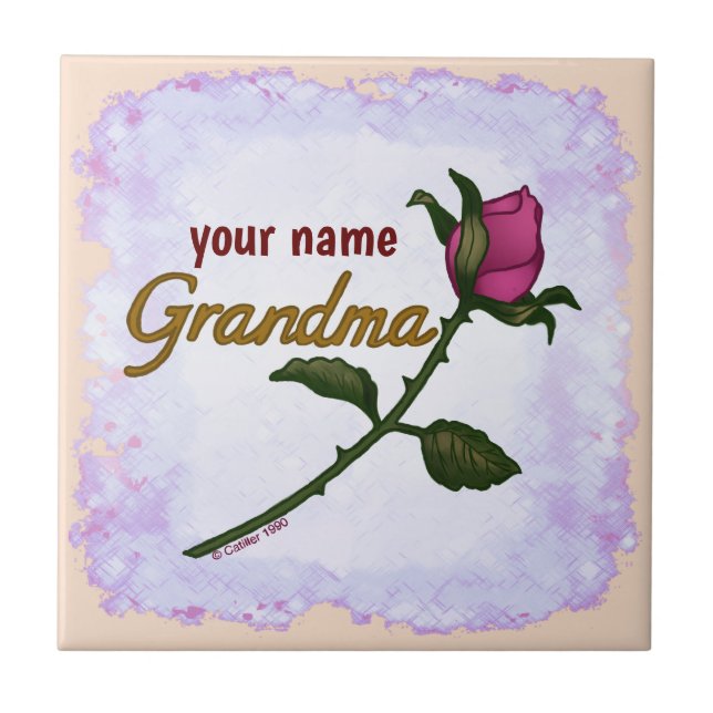 Azulejo Abuela Rosebud (Frente)