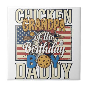 Azulejo Abuelo del Niño de Cumpleaños Galleta Leche Camisa