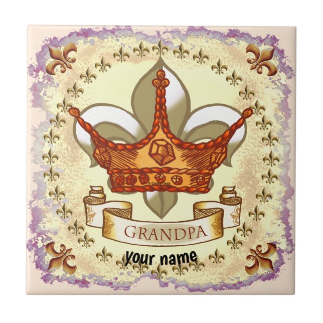 Azulejo Abuelo del Rey de la Corona (Frente)