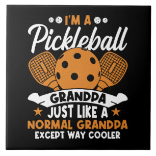 Azulejo Abuelo Jugador Genial de Pickleball