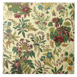 Azulejo Abundancia floral pasada de moda