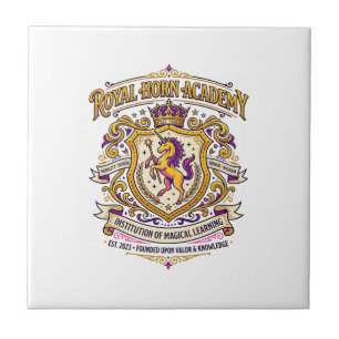 Azulejo Academia Cuerno Real Unicornio Diseño Stylish Zazz