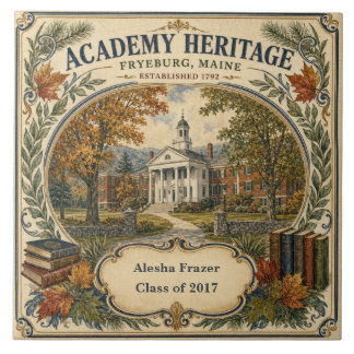 Azulejo Academia Personalizada Patrimonio Fryeburg Maine