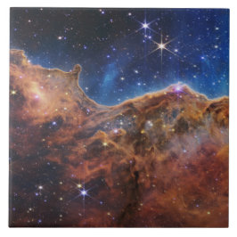 Azulejo Acantilados cósmicos Telescopio web Carina Nebula