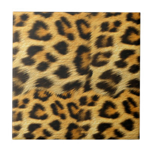 Azulejo Accesorios con estampado de piel de leopardo reali