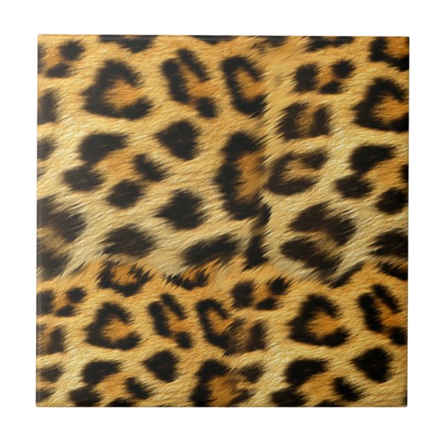 Azulejo Accesorios con estampado de piel de leopardo reali (Frente)