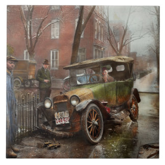 Azulejo Accidente de tráfico - mire para el hielo 1921