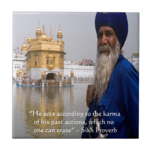 Azulejo Acciones Sikh/Karma Proverb