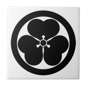 Azulejo Acedera de madera en un círculo