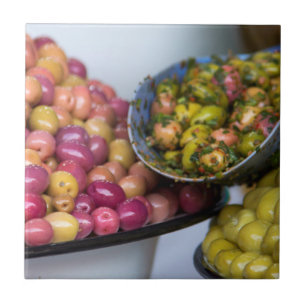 Azulejo Aceitunas En El Mercado