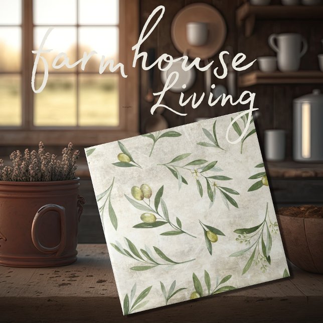 Azulejo Aceitunas rusticas Vintage Toscana Agua Neutral (Subido por el creador)