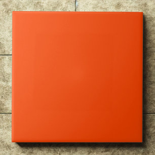 Azulejo Acento de declaración roja de Naranja negrita
