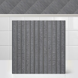 Azulejo Acero gris industrial vertical con franja plateada