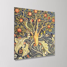 Flor de flor de árbol de aves verde azul de arte d