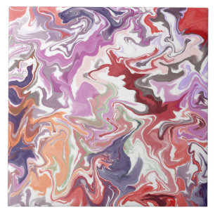 Azulejo Acrílico líquido rojo