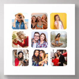 Azulejo Acrílico Personalizado de plantilla de Collage de fotos sen