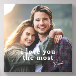 Azulejo Acrílico Te Amo Personalizado De Fotografía De Pareja Más R
