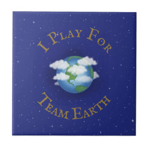 Azulejo Activismo global "Juego por Team Earth"
