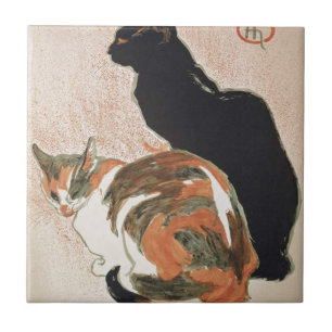 Azulejo Acuarela - 2 gatos - Théophile Alexandre Steinlen