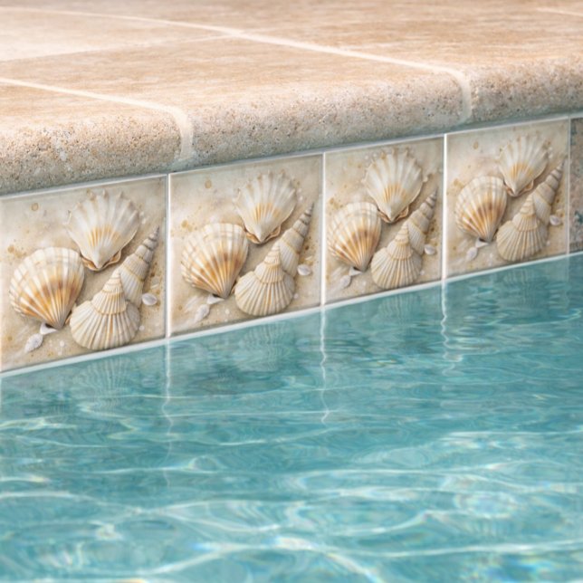 Azulejo Acuarela Costera de Conchas Marinas  (Subido por el creador)