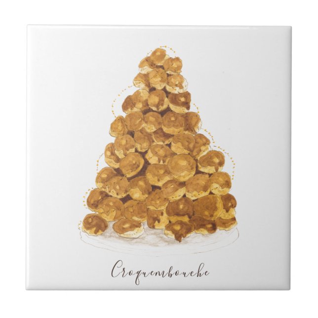Azulejo acuarela croquembouche (Frente)