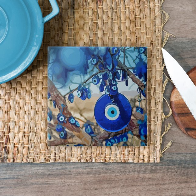 Azulejo Acuarela de árbol decorada con nazares (Subido por el creador)